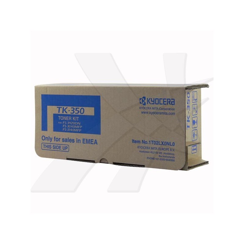 Kyocera originální toner TK350, 1T02LX0NL0, 1T02LX0NLC, 1T02LX0NLS, black, 15000str., obsahuje odpadní nádobku