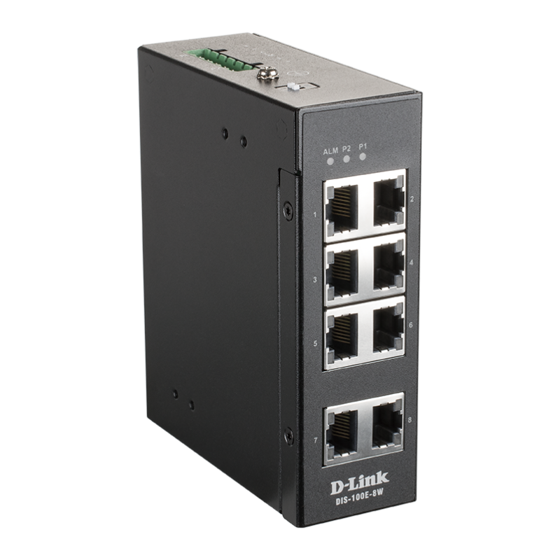 D-Link DIS-100E-8W Industrial 8 port Unmng switch