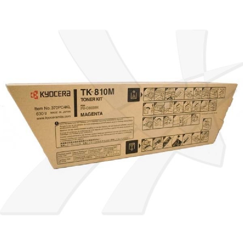 Kyocera originální toner TK810M, 370PC4KL001, magenta, 20000str.