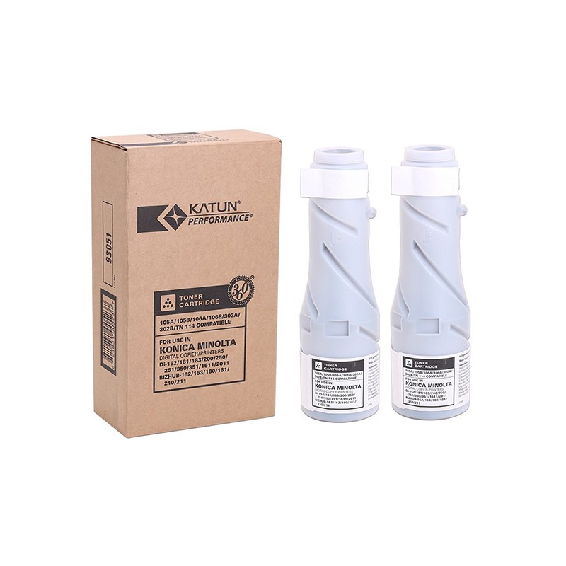 Katun Performance kompatibilní toner s Konica Minolta TN114, MT105, 8937-784, 8936-604, black, 22000str., 2x413g