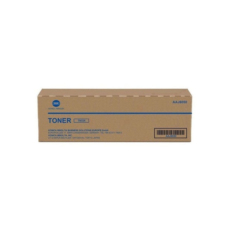 Konica Minolta originální toner AAJ6050, AAJ605C, TN326, TN326J, black, 25000str.
