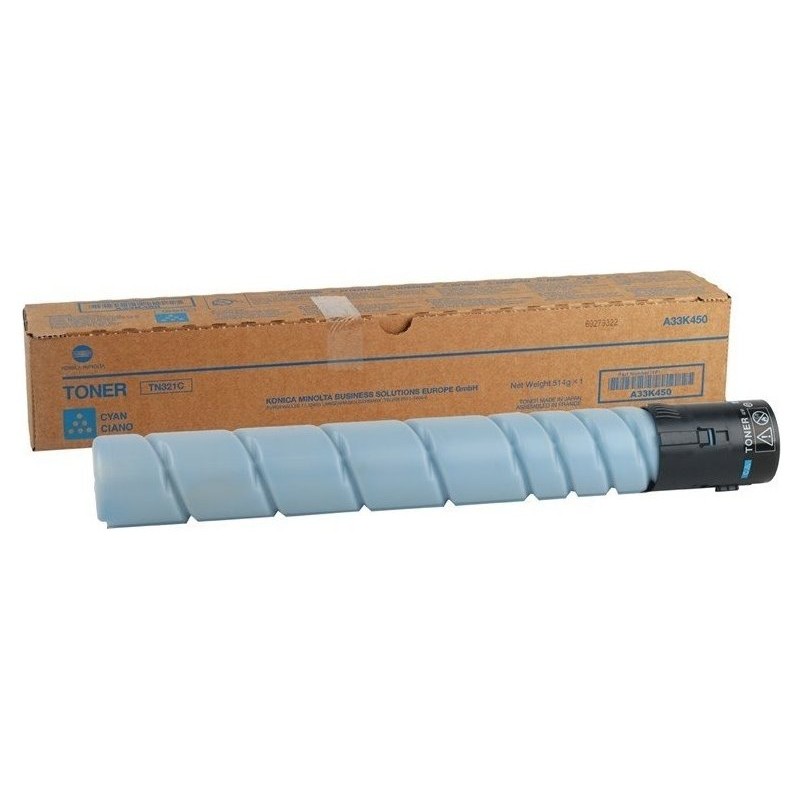 Konica Minolta originální toner TN321C, A33K450, cyan, 25000str.
