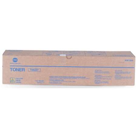 Konica Minolta originální toner A5E7250, TN622Y, yellow, 92000str.