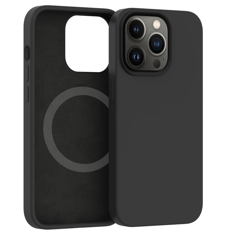 ER POWER Silikonový kryt CARNEVAL SNAP pro iPhone 13 Pro Max s MagSafe - Černá