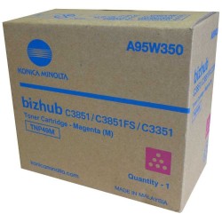 Konica Minolta originální toner A95W350, TNP-49M, magenta, 12000str.