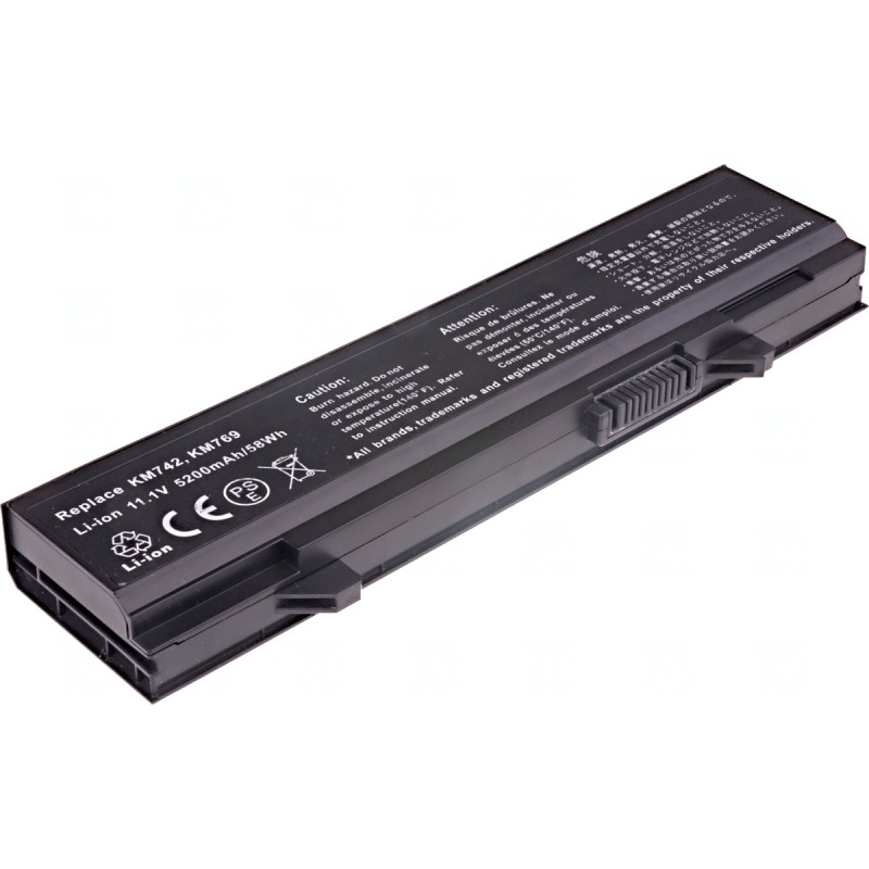 Baterie T6 Power pro Dell Latitude E5400, E5410, E5500, E5510, 5200mAh, 58Wh, 6cell