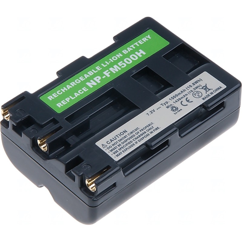 Baterie T6 Power Sony NP-FM500H, NP-FM55H, 1600mAh, 11.5Wh, šedá