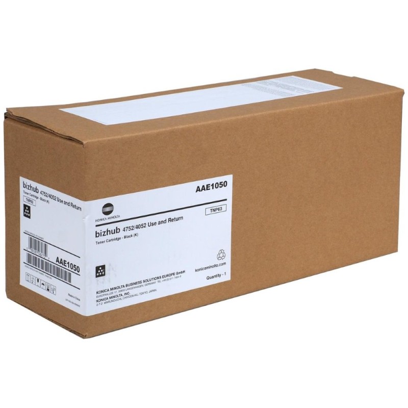 Konica Minolta originální toner AAE1050, TNP-63, black, 25000str., return
