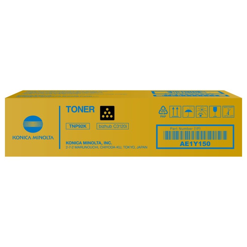 Konica Minolta originální toner AE1Y150, TNP-92K, black, 6000str.