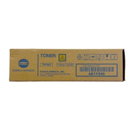 Konica Minolta originální toner AE1Y250, TNP-92Y, yellow, 4000str.