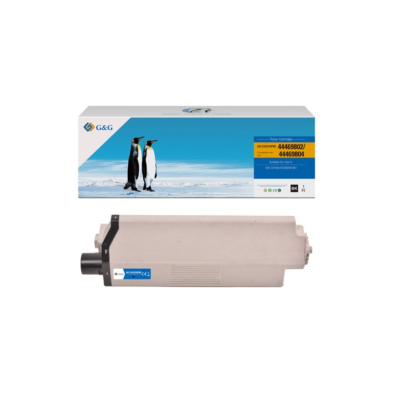 G&G kompatibilní toner s OKI 44469804, NT-COC510FBK, black, 5000str.