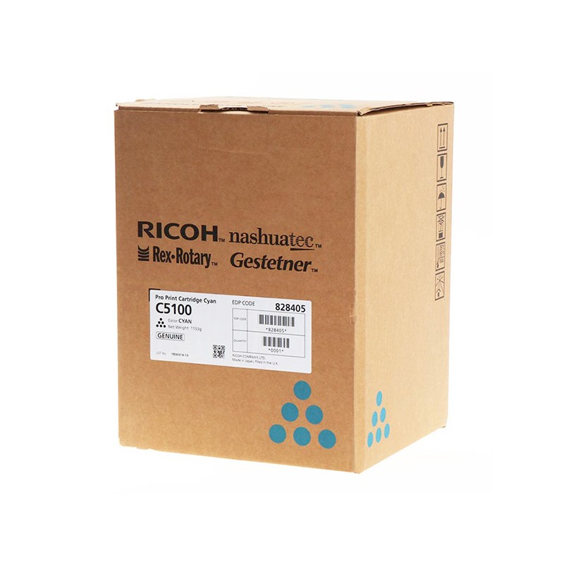 Ricoh originální toner 828405, 828228, cyan
