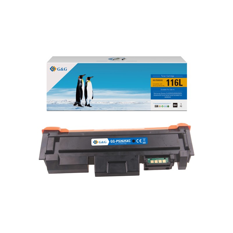 G&G kompatibilní toner s Samsung MLT-D116L, NT-PS2625XC, black, 3000str.