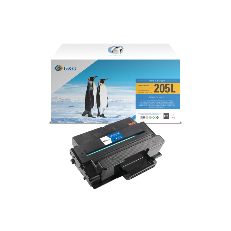 G&G kompatibilní toner s Samsung MLT-D205, NT-PS3310XC(D205L), black, 5000str.