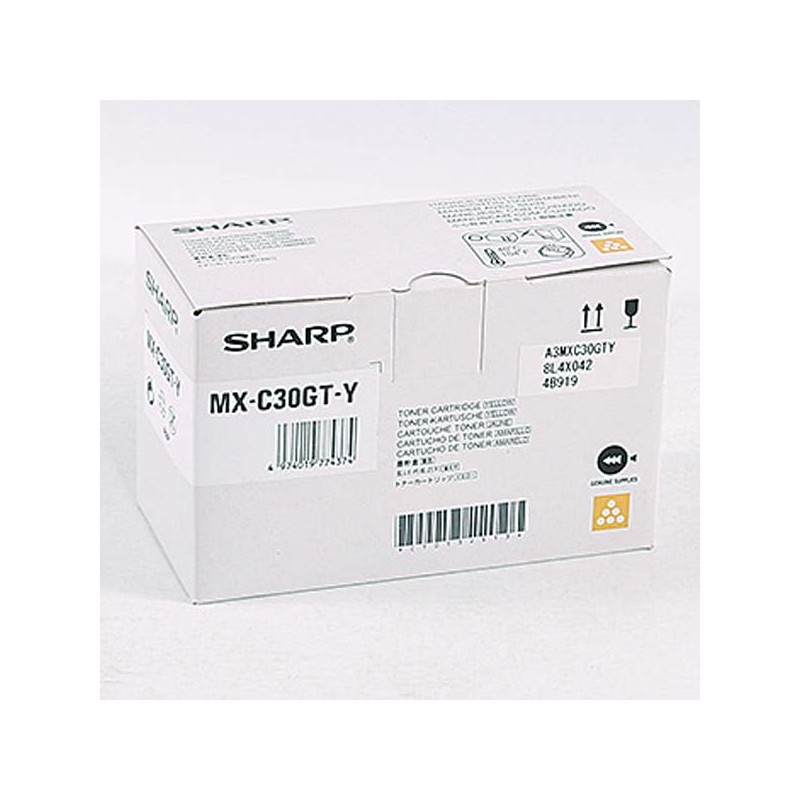 Sharp originální toner MX-C30GTY, yellow, 6000str.