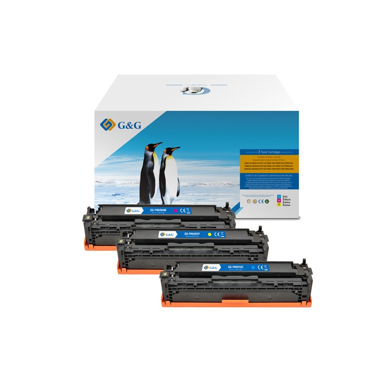 G&G kompatibilní toner s HP CB541A, CE320A, CF210X, Canon CRG116, CRG716, C, NT-PH541UC, HP 125A, cyan, 1400str.