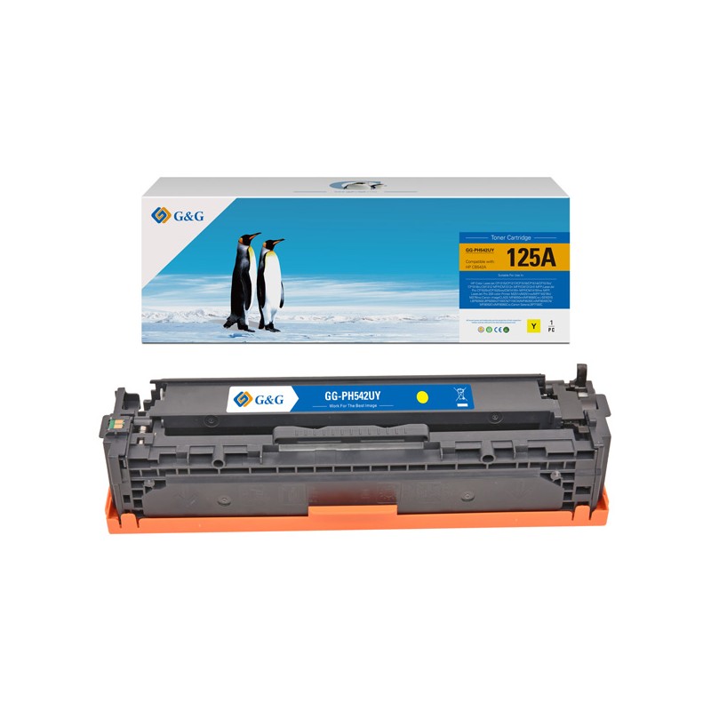 G&G kompatibilní toner s HP CB542A, CE320A, CF210X, Canon CRG116, CRG716, C, NT-PH542UY, HP 125A, yellow, 1400str.