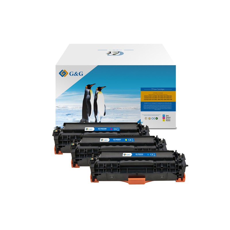 G&G kompatibilní toner s HP CC531A, CE411A, CF381A, Canon CRG118, CRG718, C, NT-PH531UC, HP 304A, cyan, 2800str.
