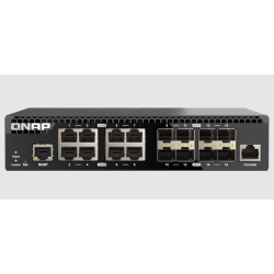 QNAP řízený switch QSW-M3216R-8S8T (8x 10GbE porty + 8x 10G SFP+ porty, poloviční šířka)