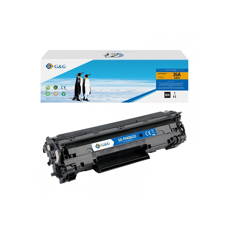 G&G kompatibilní toner s HP CE285A, CB435A, CB436A, CE278A, Canon CRG128, 7, NT-PH435LCU, black, 3000str.