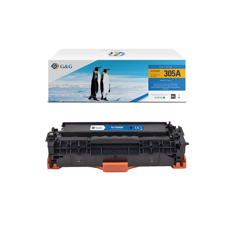 G&G kompatibilní toner s HP CE410A, NT-PH305BK(CE410A), HP 305A, black, 2090str.