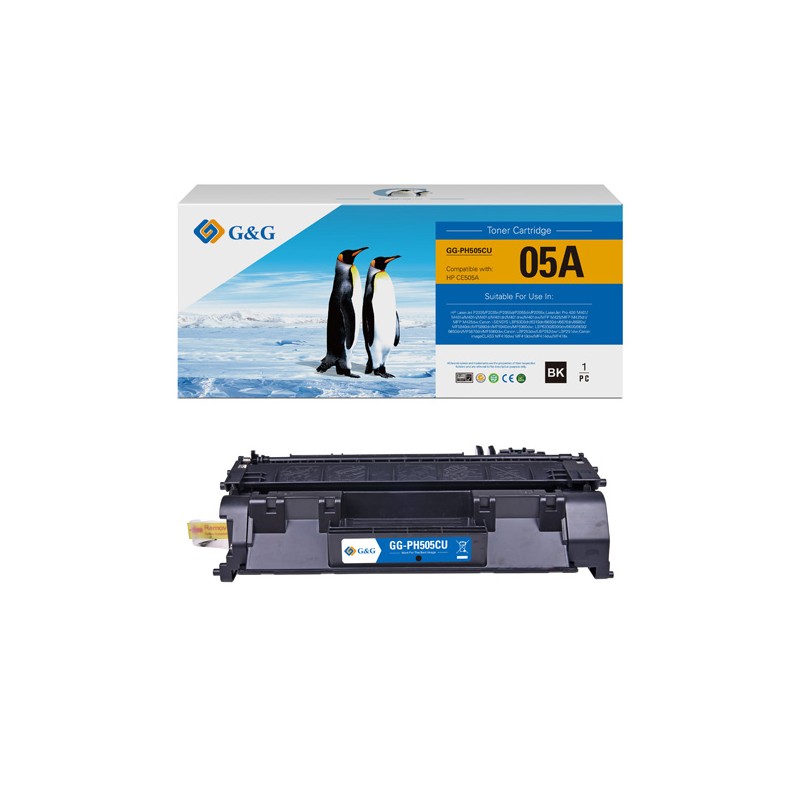 G&G kompatibilní toner s HP CE505A, CF280A, Canon CRG719, NT-PH505CU, HP 05A, black, 2300str., DOPRODEJ