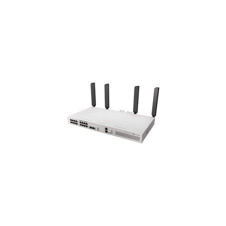 MikroTik CRS418-8P-8G-2S+5axQ2axQ-RM 4x4 MIMO WiFi6 16-portový Gigabit Cloud Router Switch