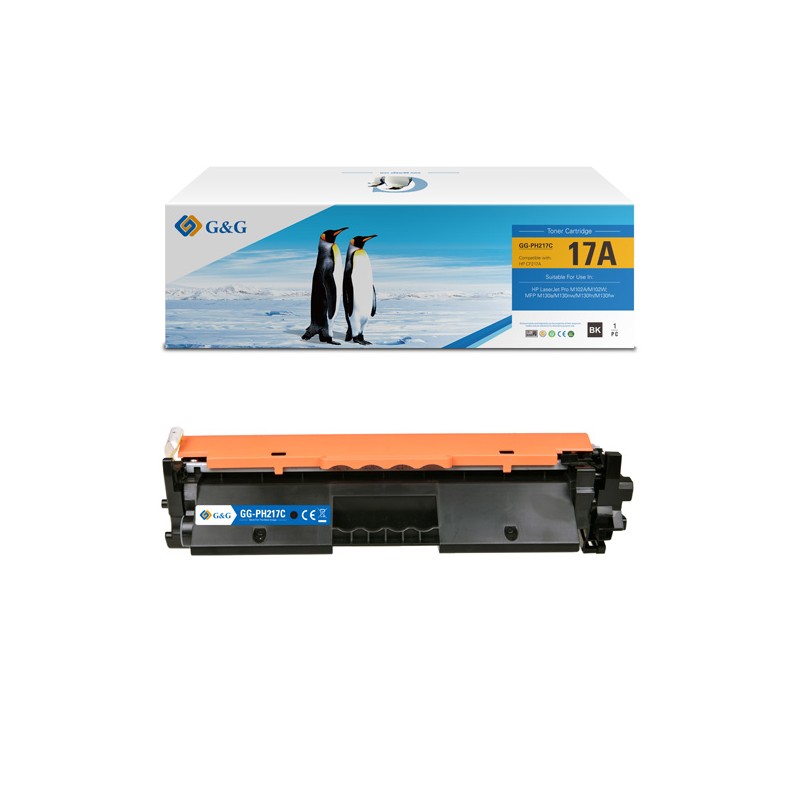 G&G kompatibilní toner s HP CF217A, NT-PH217, HP 17A, black, 1600str.