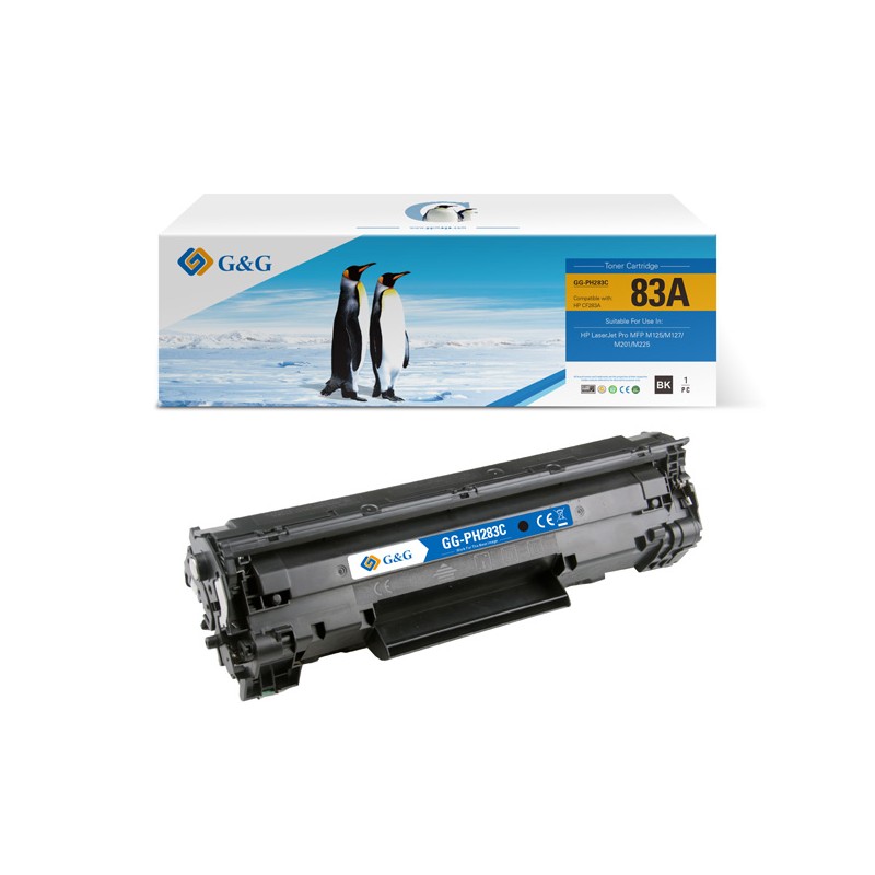 G&G kompatibilní toner s HP CF283A, NT-PH283C, HP 83A, black, 1500str.
