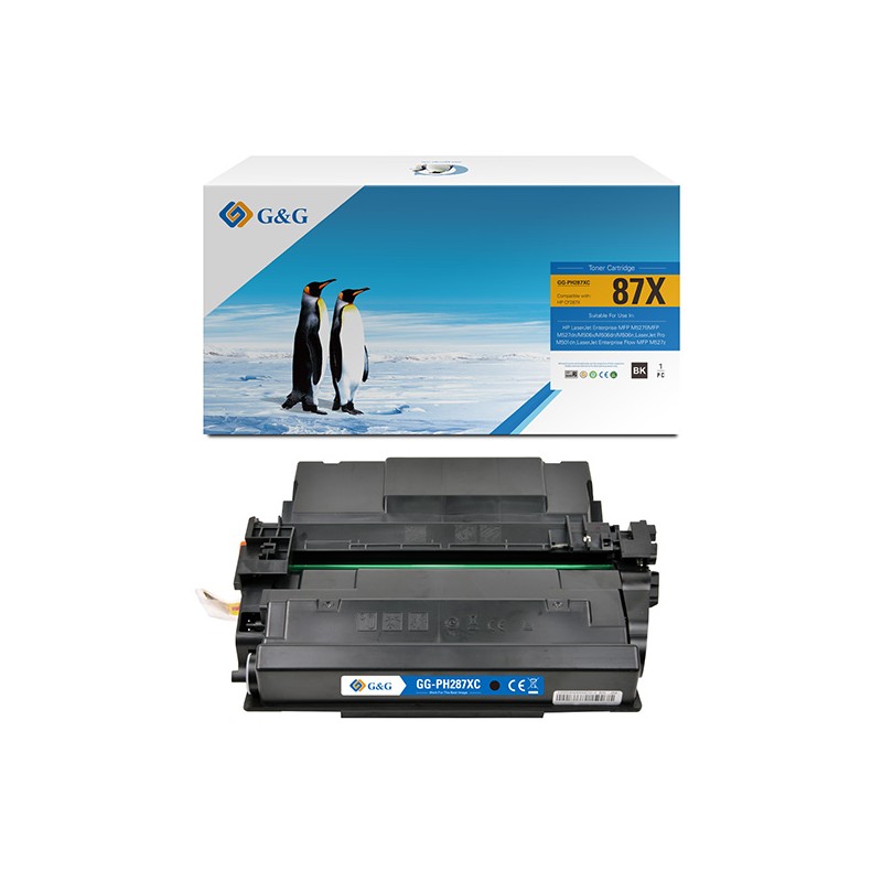 G&G kompatibilní toner s HP CF287X, NT-PH287XC, black, 18000str., high capacity