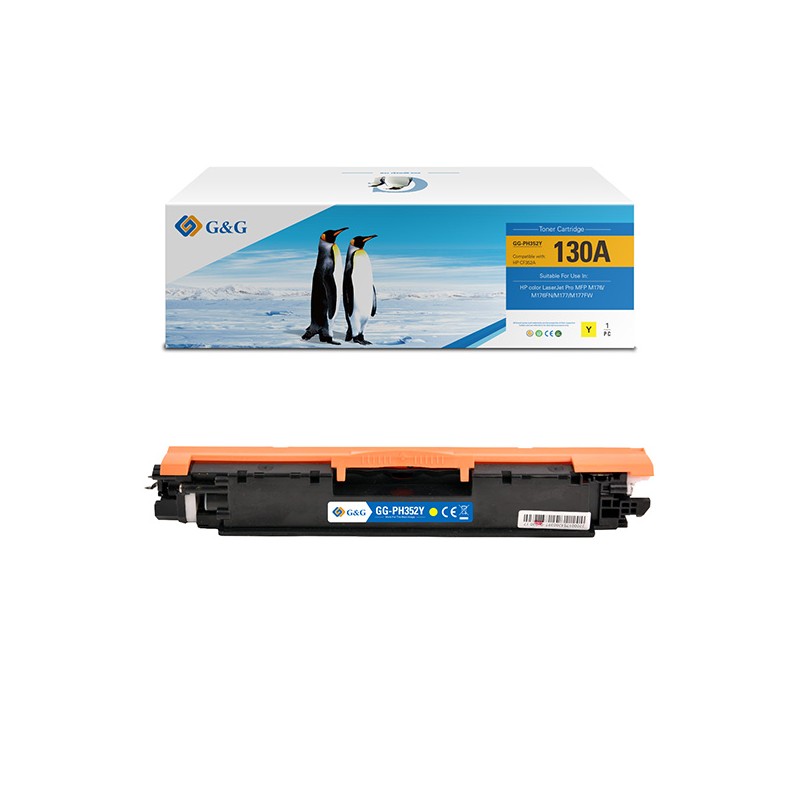 G&G kompatibilní toner s HP CF352A, NT-PH352Y, HP 130A, yellow, 1000str.