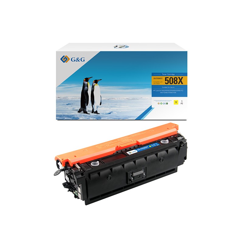 G&G kompatibilní toner s HP CF362X, NT-PH362XY, HP 508X, yellow, 9500str., high capacity
