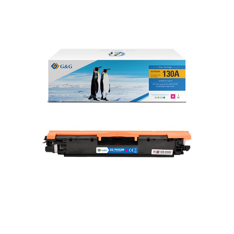 G&G kompatibilní toner s HP CF353A, NT-PH353M, HP 130A, magenta, 1000str.