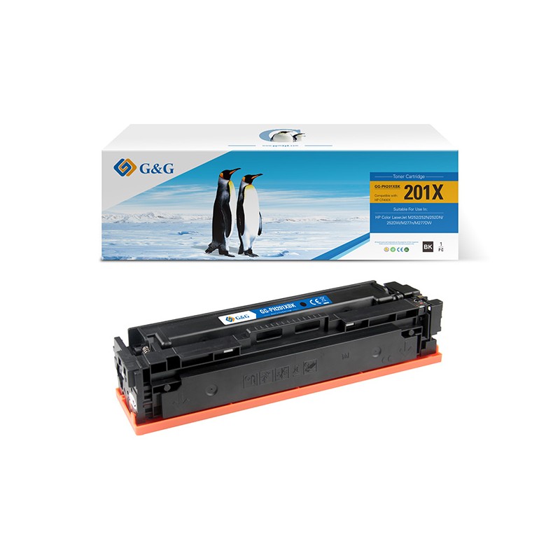 G&G kompatibilní toner s HP CF400X, NT-PH201XBK, HP 201X, black, 2800str.