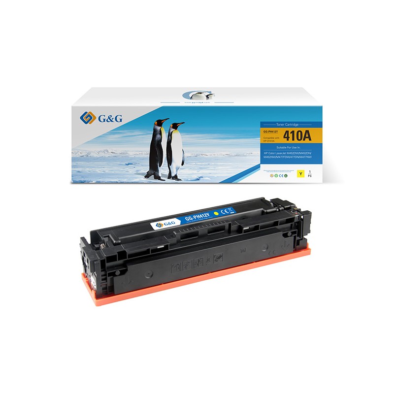 G&G kompatibilní toner s HP CF412A, NT-PH412Y, HP 410A, yellow, 2300str.