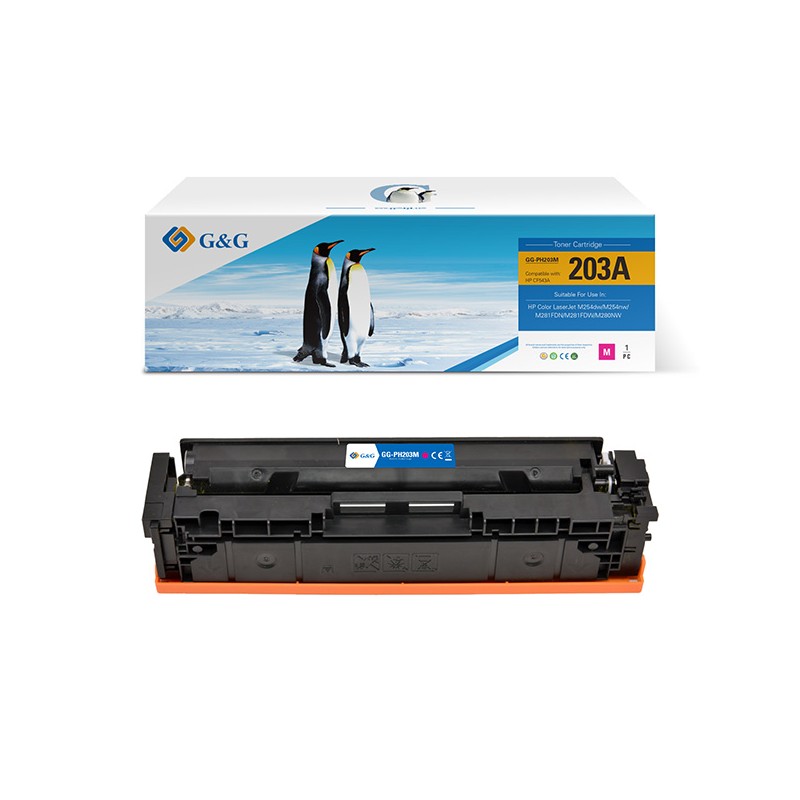 G&G kompatibilní toner s HP CF543A, NT-PH203M , HP 203A, magenta, 1300str.