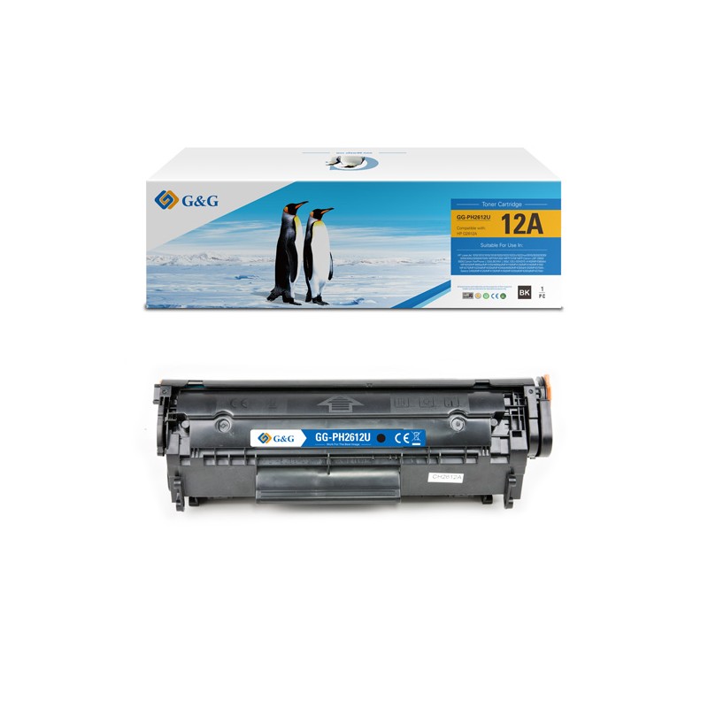 G&G kompatibilní toner s HP Q2612A, Canon CRG303, CRG104, CRG703, FX10, CRG, NT-PH2612U, HP 12A, black, 2000str.