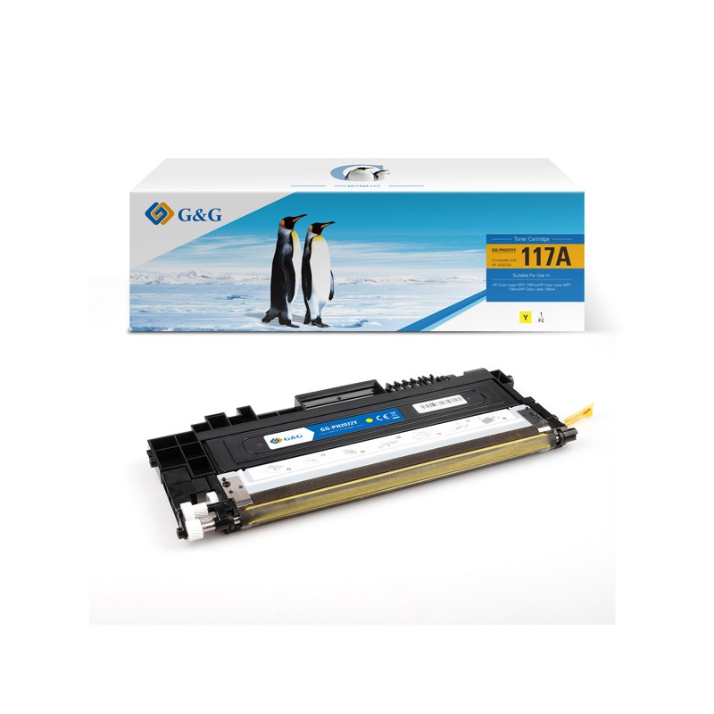 G&G kompatibilní toner s HP W2072A, NT-PH2072Y, HP 117A, yellow, 700str.