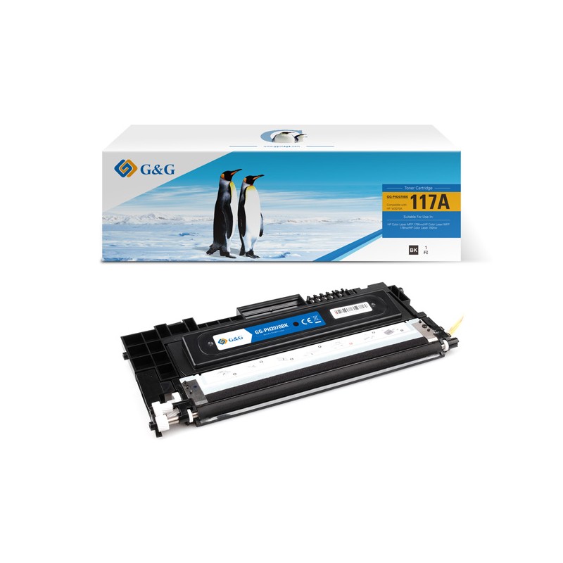 G&G kompatibilní toner s HP W2070A, NT-PH2070BK, HP 117A, black, 1000str.