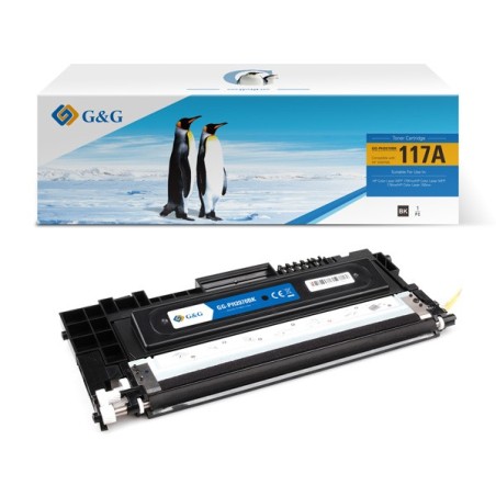 G&G kompatibilní toner s HP W2070A, NT-PH2070BK, HP 117A, black, 1000str., B