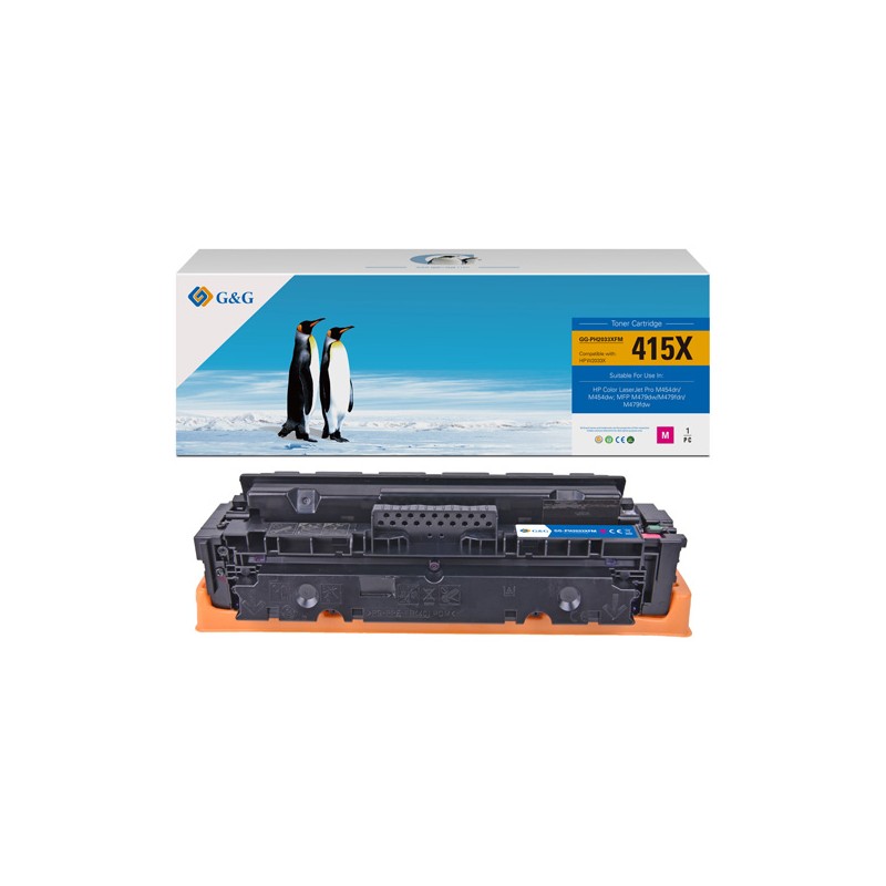 G&G kompatibilní toner s HP W2033X, NT-PH2033XFM, HP 415X, magenta, 6000str., high capacity