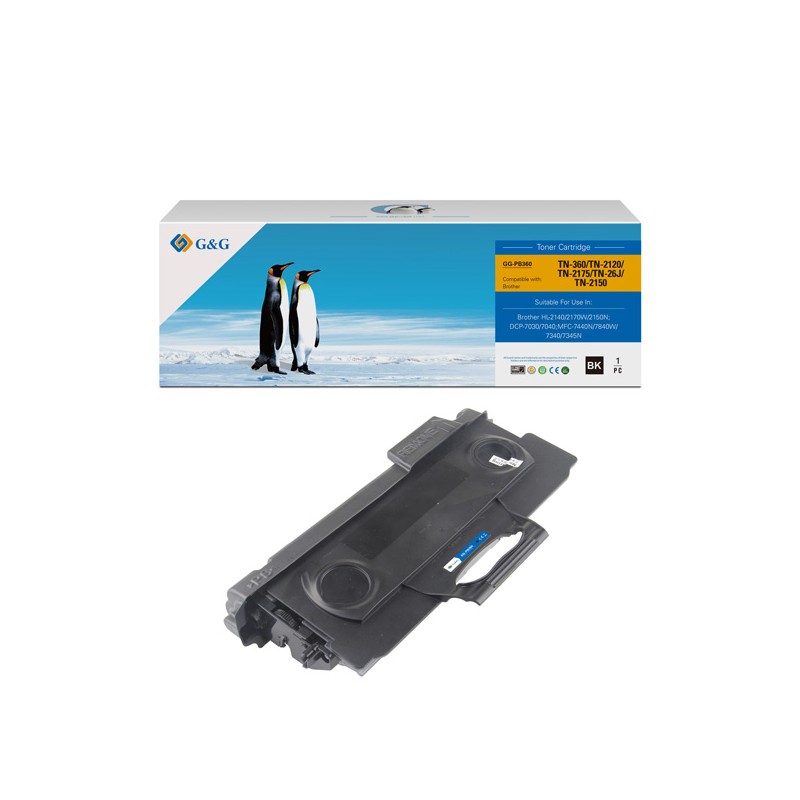 G&G kompatibilní toner s Brother TN2120, NT-PB360, black, 2600str.