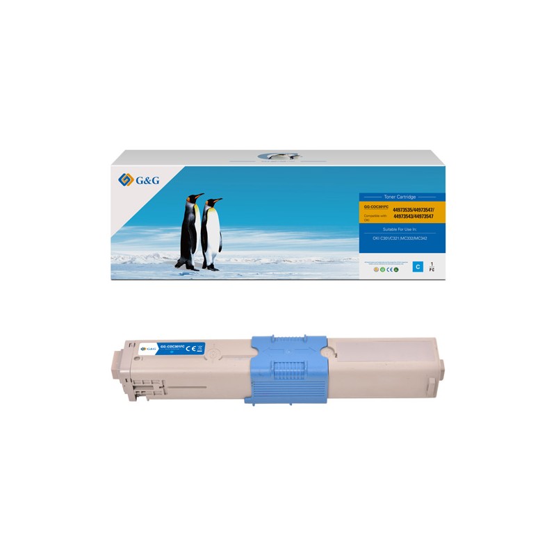 G&G kompatibilní toner s OKI 44973535, NT-COC301FC, cyan, 1500str.