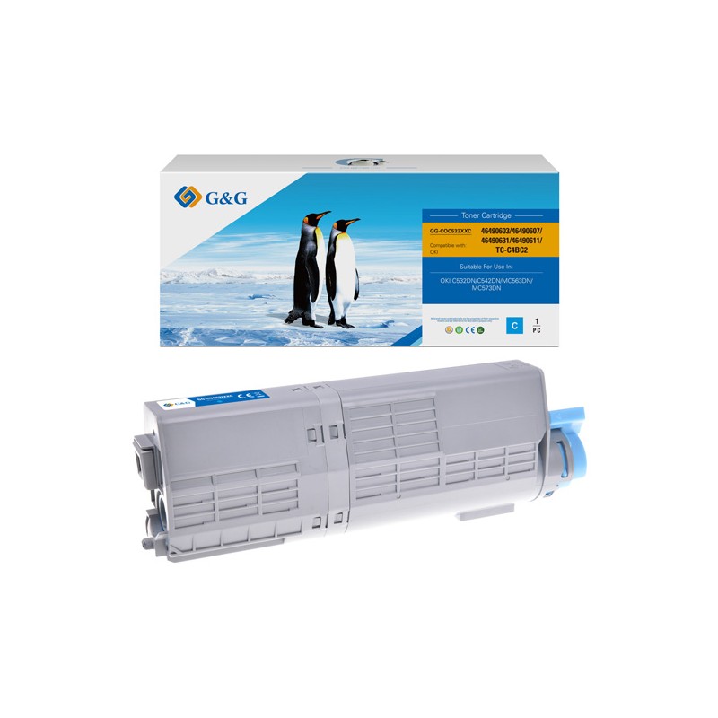 G&G kompatibilní toner s OKI 46490607, NT-COC532XXC, cyan, 6000str.