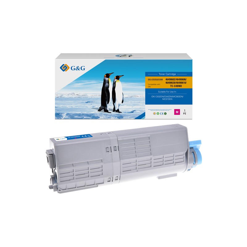 G&G kompatibilní toner s OKI 46490606, NT-COC532XXM, magenta, 6000str.