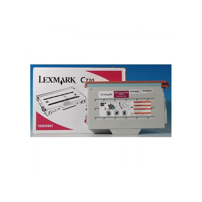 Lexmark originální toner 15W0901, magenta, 7200str.