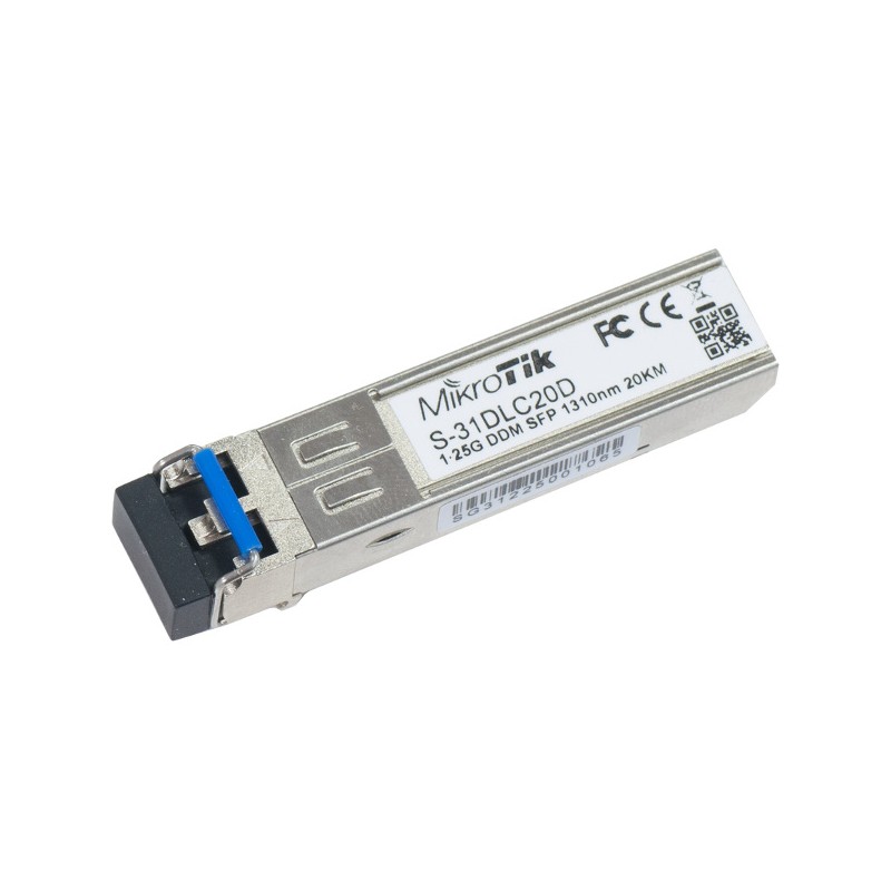 MikroTik SFP (miniGBIC) modul S-31DLC20D, SM, 20km, 1.25G