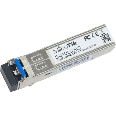 MikroTik SFP (miniGBIC) modul S-31DLC20D, SM, 20km, 1.25G