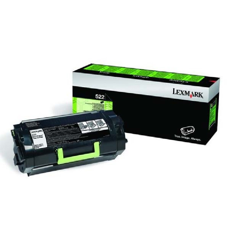 Lexmark originální toner 52D2000, 522, black, 6000str., return