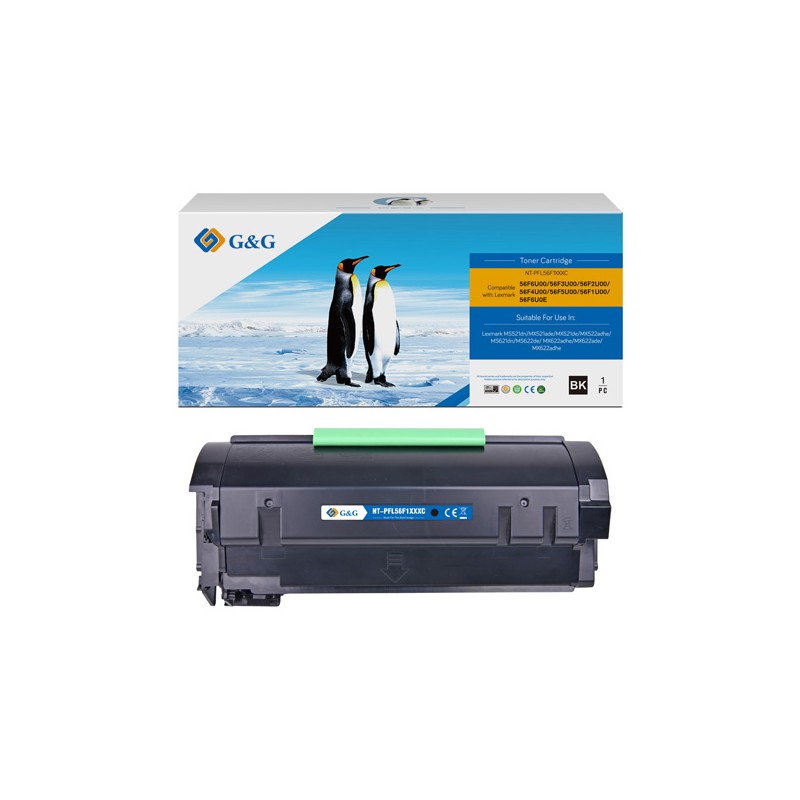 G&G kompatibilní toner s Lexmark 56F2U00, NT-PFL56F1XXX, black, 25000str., ultra high capacity, return